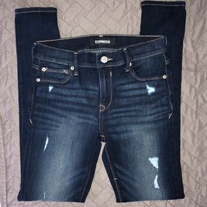 Express mid rise jean leggings